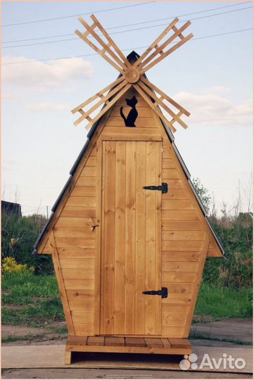 Уличный туалет домик с установкой кяф 343