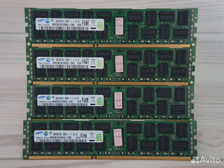 Оперативная память 32gb (8x4) ddr3 Samsung REG ECC