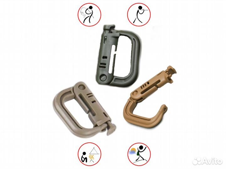 Тактический карабин ITW crim lock molle (за 2 шт)