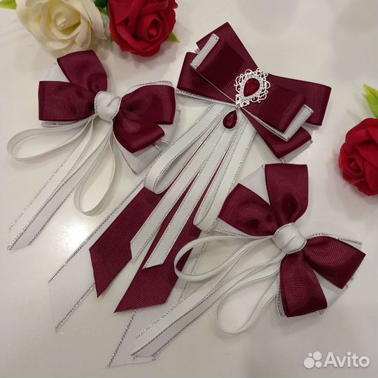 Школьные бантики ручной работы