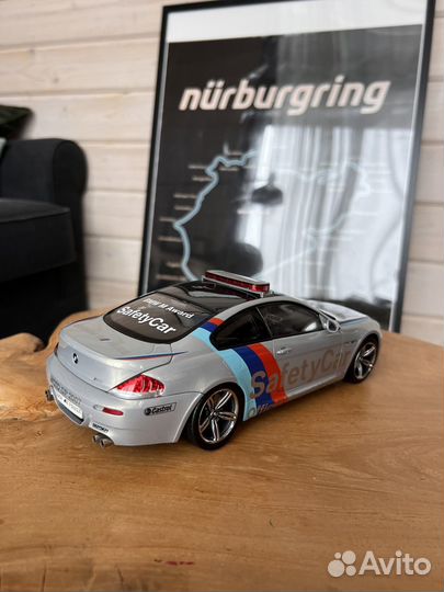 1 18 Модель Bmw e63 m6 Safety car kyosho