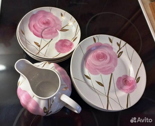 Тарелки десертные Дулёво. Блюдце лфз