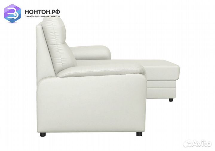 Диван угловой дельфин Омега 2-1 молочный