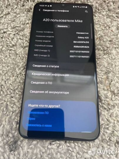 Samsung Galaxy A20, 3/32 ГБ