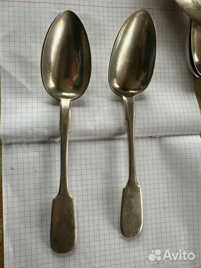 Ложка столовая серебро