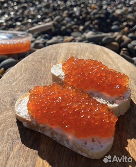 Красная икра кеты, горбуши