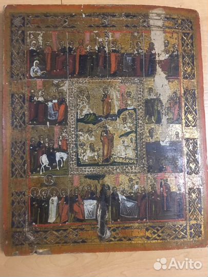 Икона старая дореволюционная