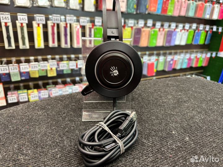 Проводная гарнитура A4Tech Bloody G521 черный