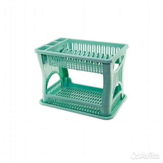 Сушилка для посуды 2-х ярусная 420x290x290 мм, фис