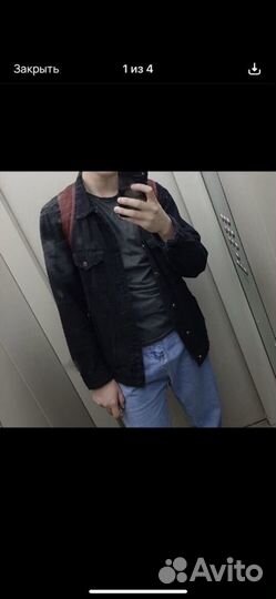 Джинсовая куртка с мехом мужская