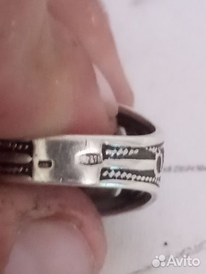 Серебряное кольцо с аметистом СССР