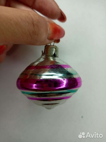 Сова, юла Елочные игрушки СССР