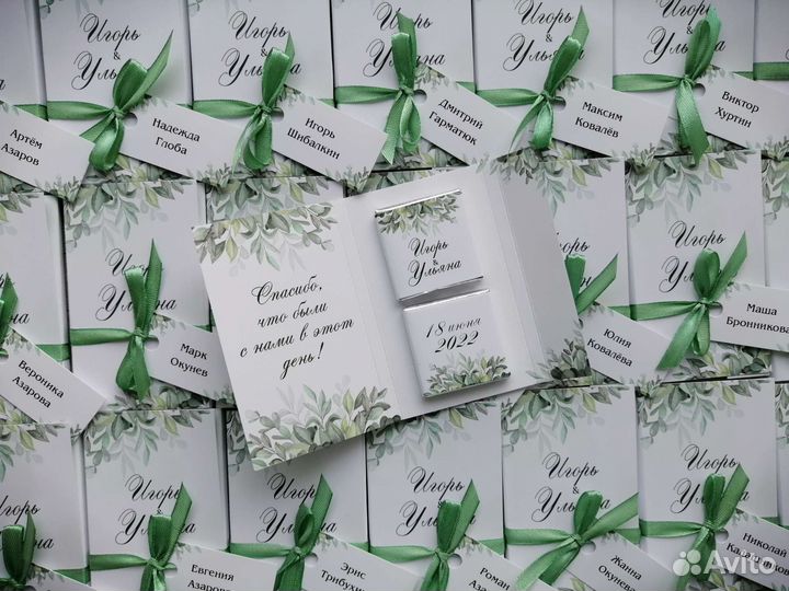 Подарки для гостей на свадьбу