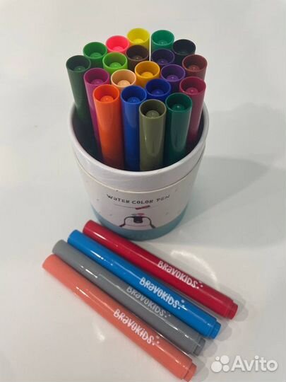 Набор акварельных маркеров Xiaomi Bravokids 24шт