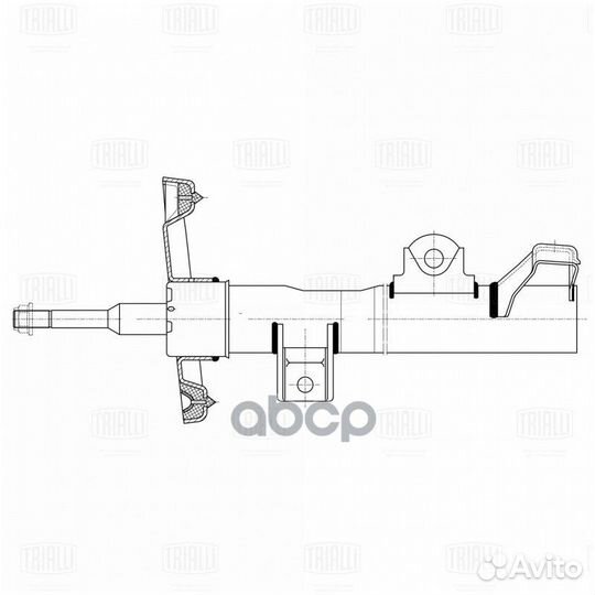 Амортизатор mercedes C W203 00- пер.газ. AG 15058