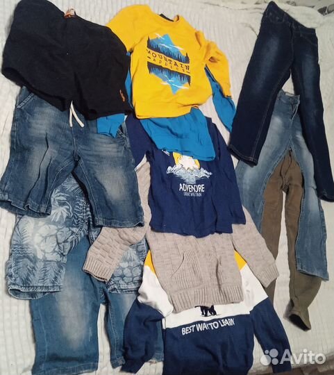 Вещи пакетом мальчику 122-140