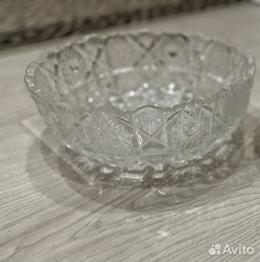 Салатник хрустальный
