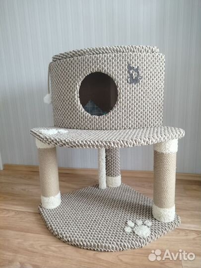 Домик для кошки с когтеточкой