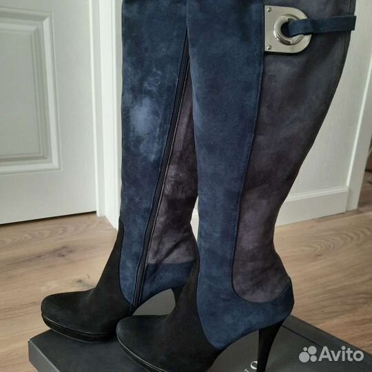 Сапоги женские Италия замшевые 39 размер