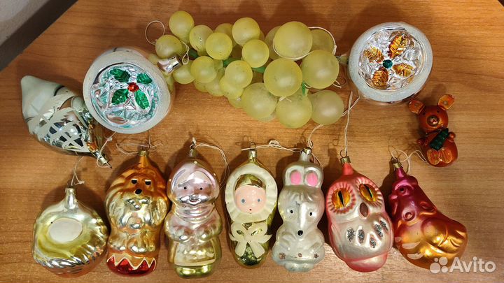 Новогодние игрушки стекло