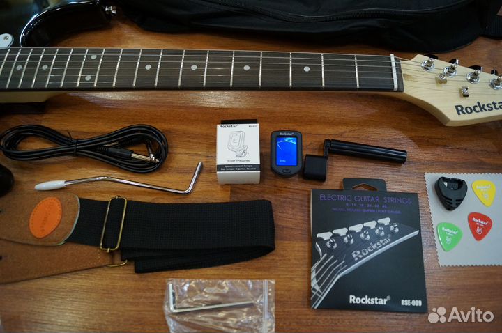 Электрогитара rockstar + набор в подарок