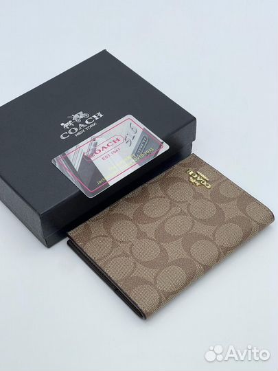 Обложка на паспорт Coach канва кожа