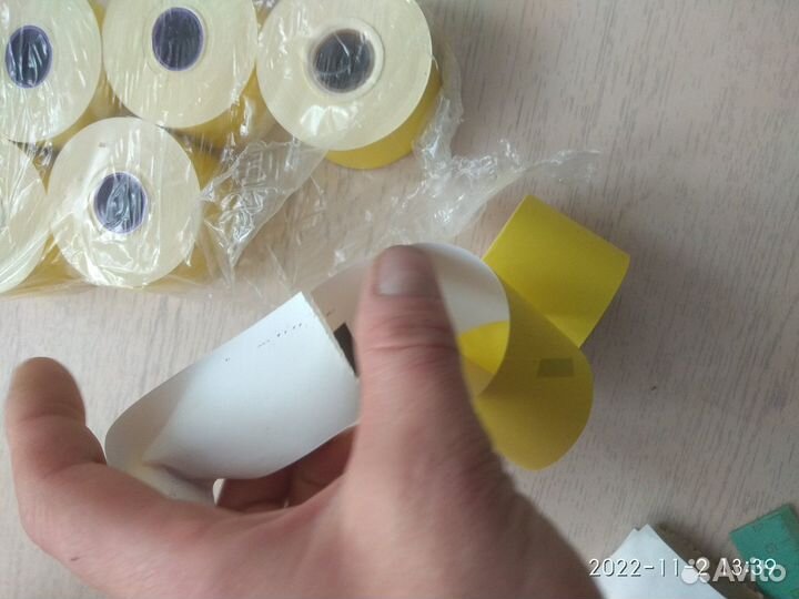 Термолента 38мм с перфорацией шаг76 для термопринт