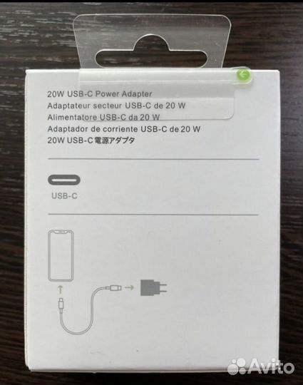 Зарядный блок/адаптер apple 20w USB-C power