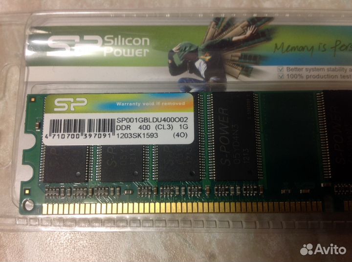 DDR 400(CL3) 1Gb Silikon Power