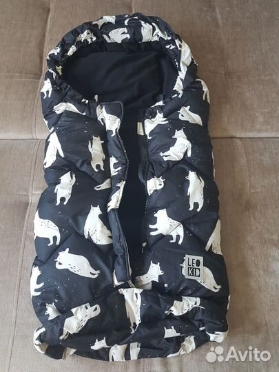 Зимний конверт в коляску новый