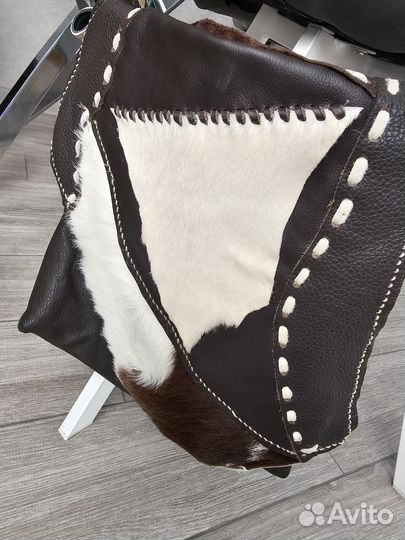 Сумка натуральные кожа и мех