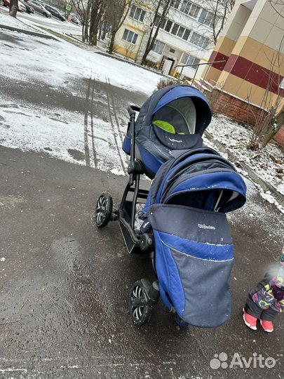 Детская двойная коляска 2 в 1 бу
