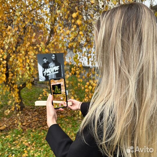 Живая фоторамка Бесплатный макет