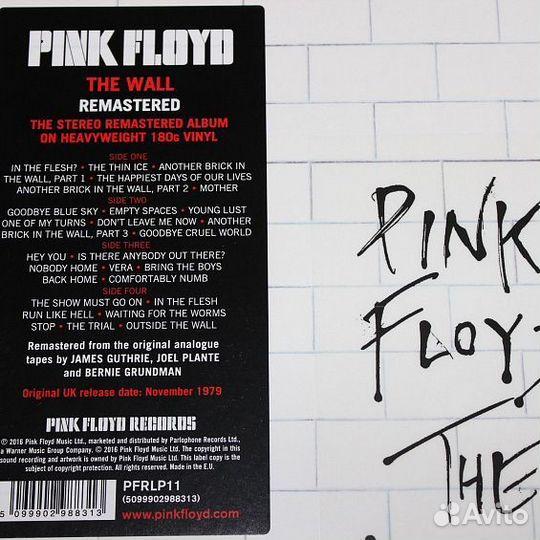 Pink Floyd The Wall/Vinyl(2LP/180/Gatefold)