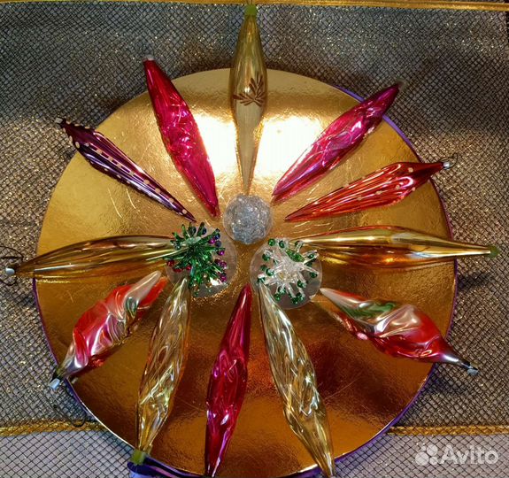 Сосулька. Ёлочная игрушка, 50-е г. СССР