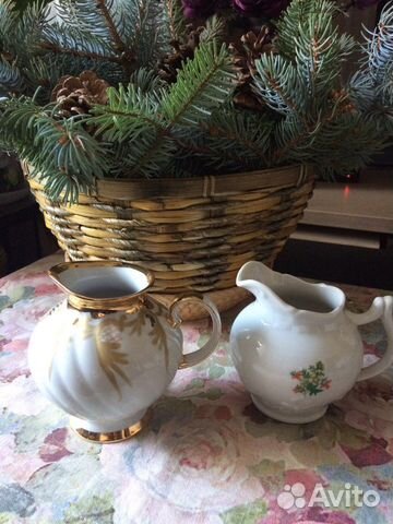 Фарфоровый молочник СССР