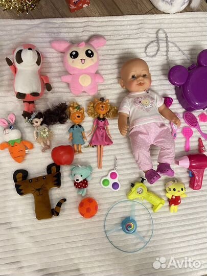 Игрушки пакетом для девочки