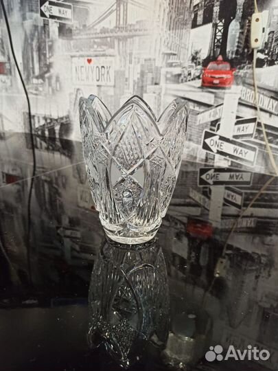 Ваза хрустальная