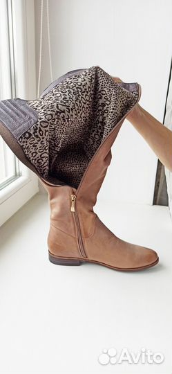 Сапоги осенние женские кожаные 37 новые