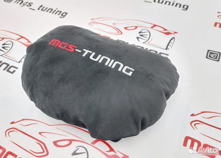 Подушка из замши 30/22 см для подголовника