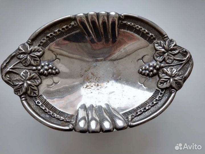 Ваза фруктовница конфетница металлическая