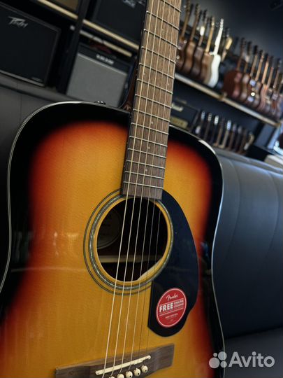 Fender CD-60 Sunburst акустическая гитара (Новая)