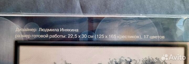 Вышивка крестиком, набор с пяльцем