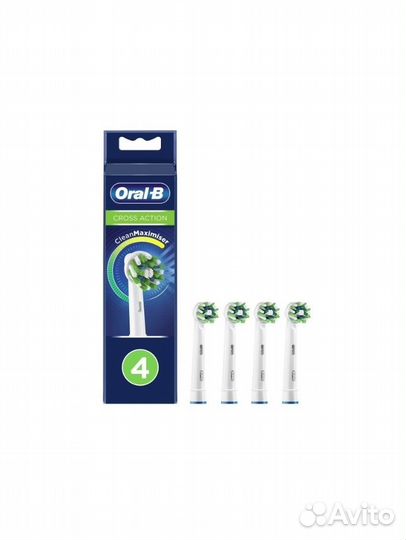 Комплект насадок Oral-B Cross Action EB50RB-4 4 шт