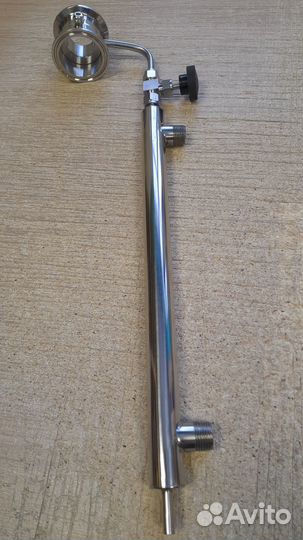 Узел отбора по жидкости стаканного типа с игольчат