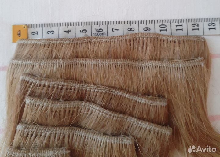 Трессы на заколках натуральные