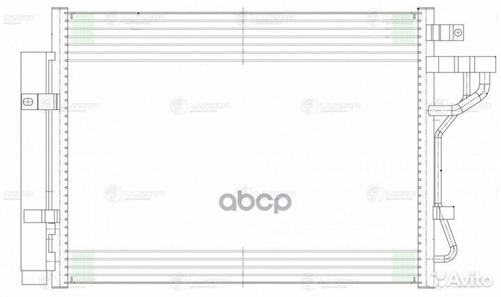 Lrac 0832 радиатор кондиционера Kia Picanto 11