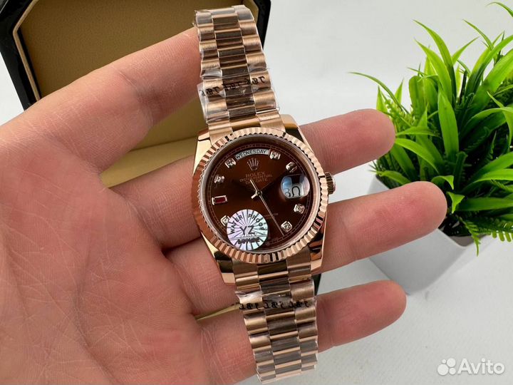 Мужские часы Rolex Day Date rose gold