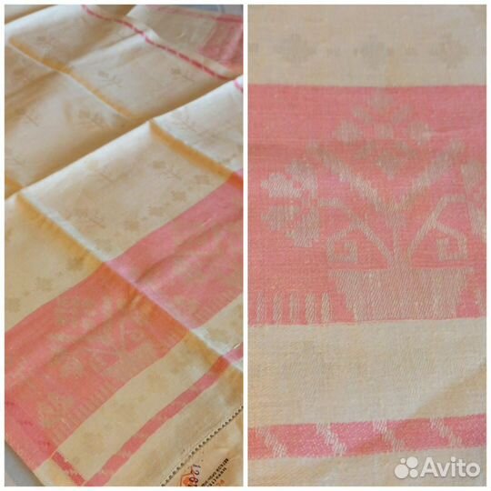 Столовая дорожка лен СССР салфетки кольца