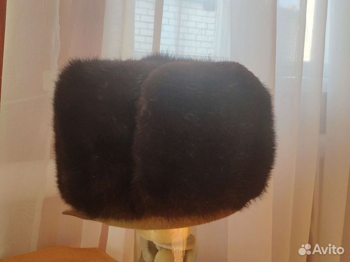 Норковая шапка обманка мужская 56 р